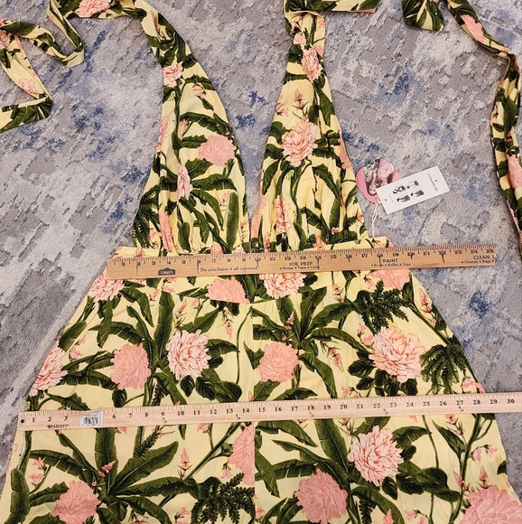 NWT Agua Bendita × Target Wideleg Botanical Sleeveless Jumpsuit size 1X - Picture 13 of 15